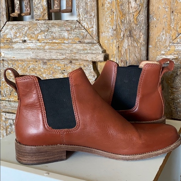 MADEWELL BROWN LEATHER ANKLE BOOTS 8.5 - Picture 5 of 10